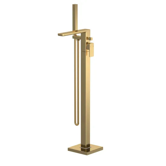 ROMA Windon Brushed Brass Freestanding Bath Shower Mixer