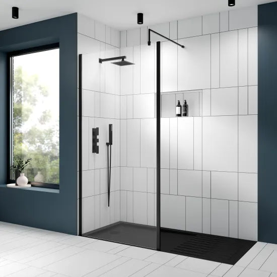 ROMA Matt Black Square Shower Handset