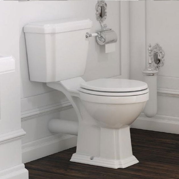 Kartell KVIT Astley Traditional Close Coupled WC Pan with Soft Close Seat