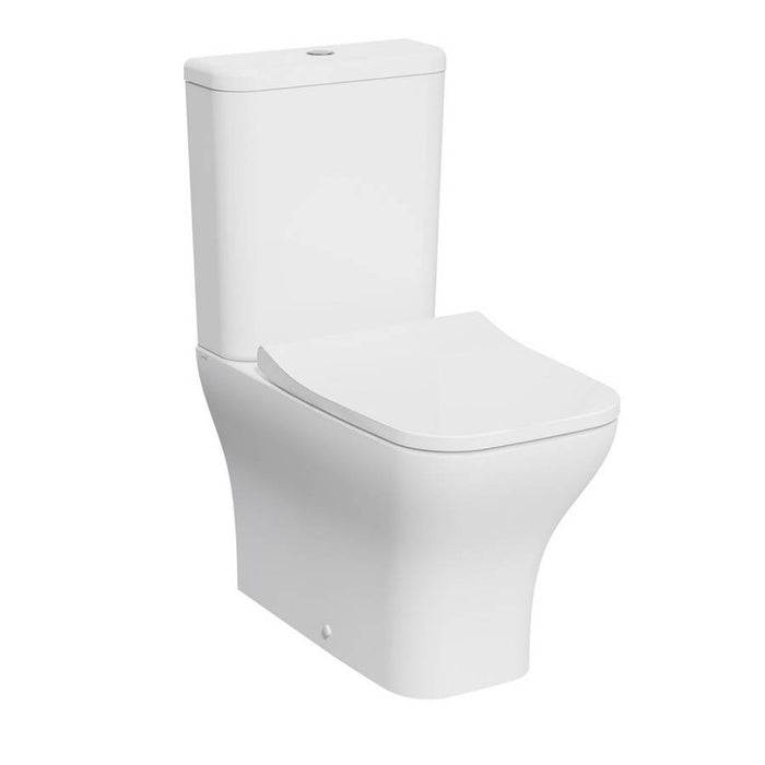 Kartell KVIT Eklipse Square Close Coupled Back to Wall WC Pan with Soft Close Seat