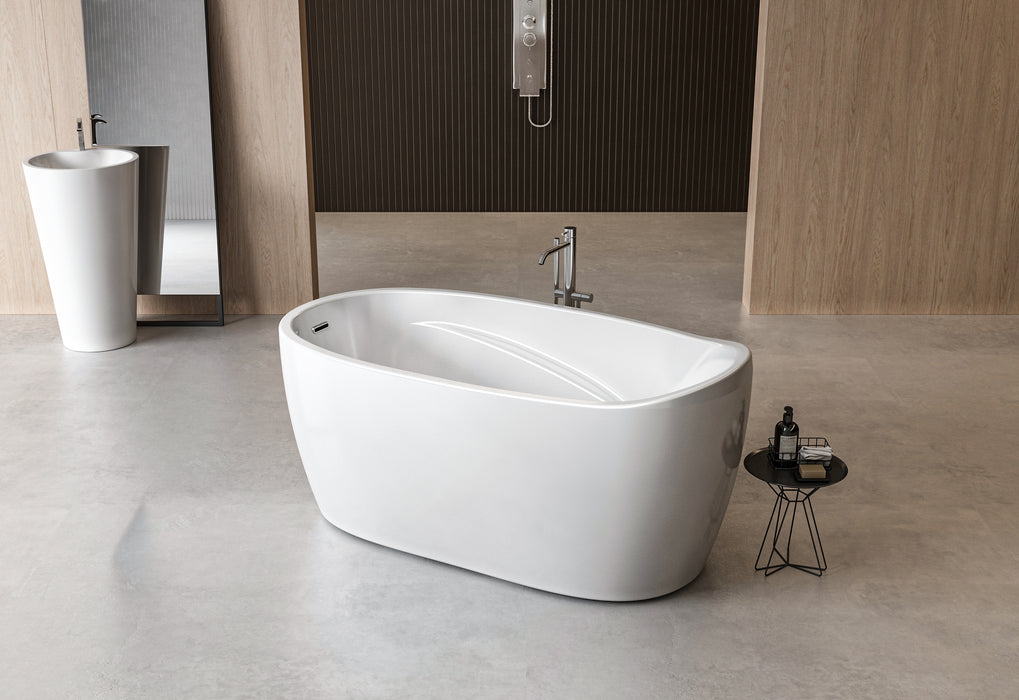 Charlotte Edwards Ceres 1400 x 750 Freestanding Bath - Gloss White