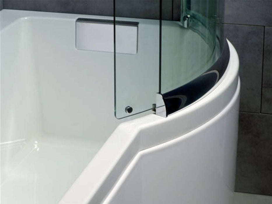 Carron Celsius 1700mm P-Shape Shower Bath - Right Hand