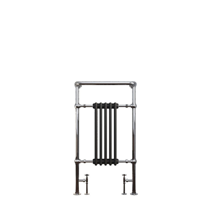 SENA Chilmark 960mm Traditional Towel Radiator - Chrome & Black