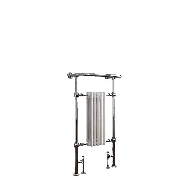 SENA Chilmark 960mm Traditional Towel Radiator - Chrome & White