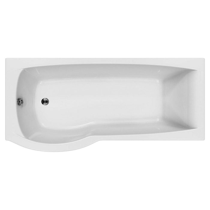 Carron Delta 1600mm P-Shaped Shower Bath - Left Hand