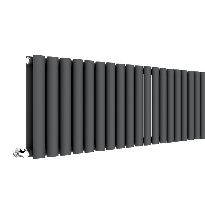 SENA Dura Compact Double Panel Horizontal Radiator - Anthracite Grey (Choose Size)