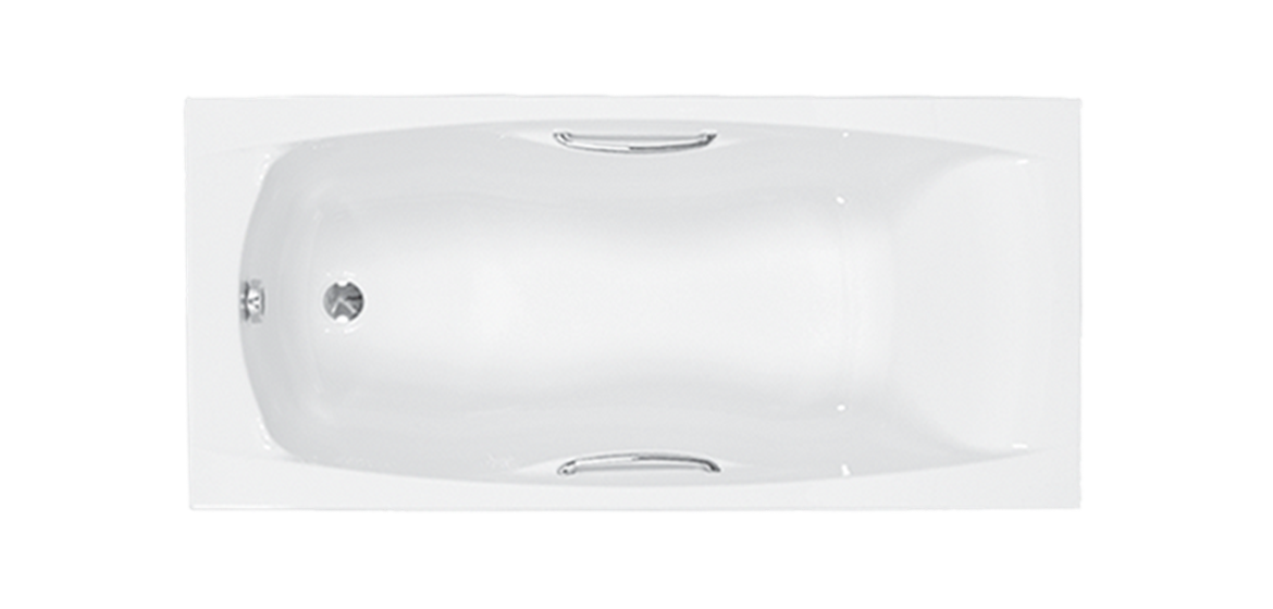 Carron Imperial Twin Grip 1400mm x 700mm Single Ended Bath