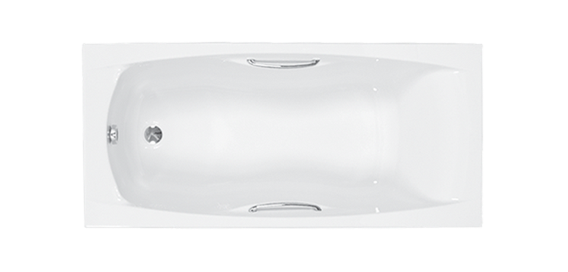 Carron Imperial Twin Grip 1800  x 750mm Single Ended Bath