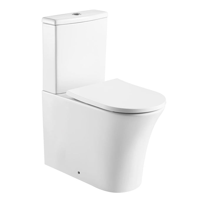 Kartell KVIT Kameo Close Coupled Back to Wall WC Pan with Soft Close Seat