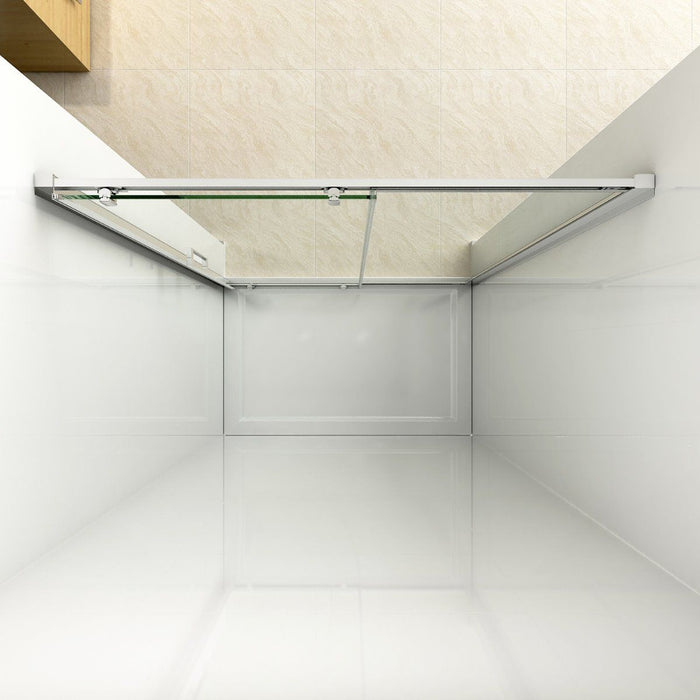 Linea 1300 Sliding Shower Door 8mm Clear Glass  - Chrome