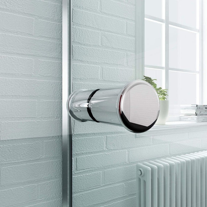 Linea 800mm Framed Bi Fold Shower Door 5mm Clear Glass - Chrome