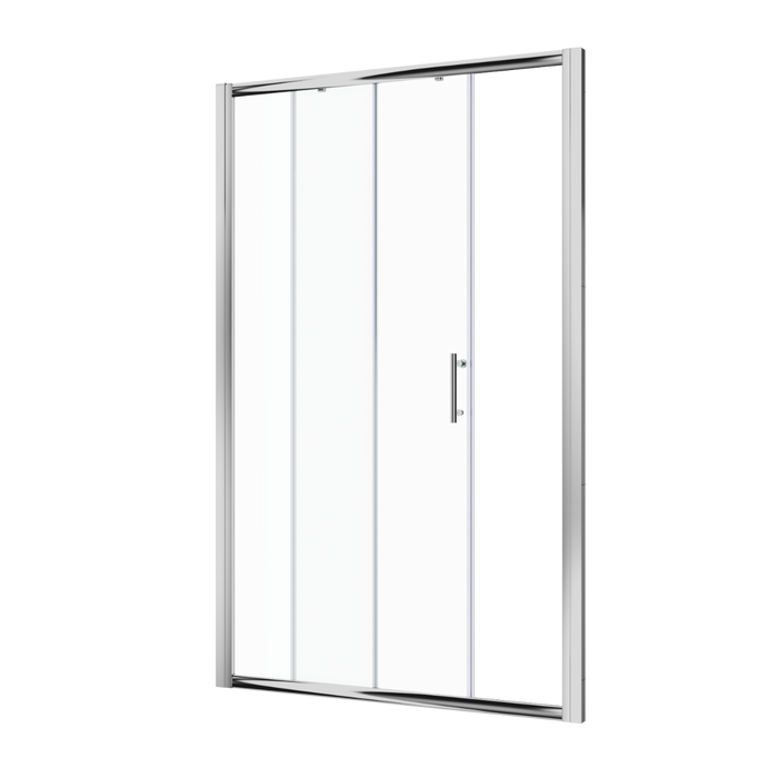 Linea 1300 Sliding Shower Door 6mm Clear Glass  - Chrome