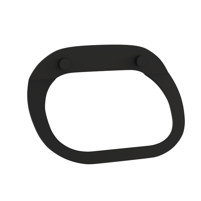 Milan Noir Towel Ring - Matt Black