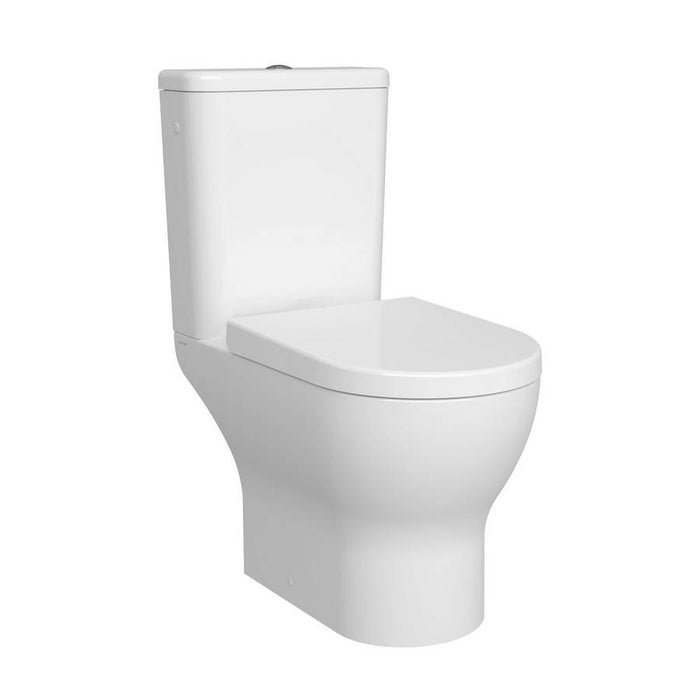 Kartell KVIT Eklipse Round Close Coupled Open Back WC Pan with Soft Close Seat