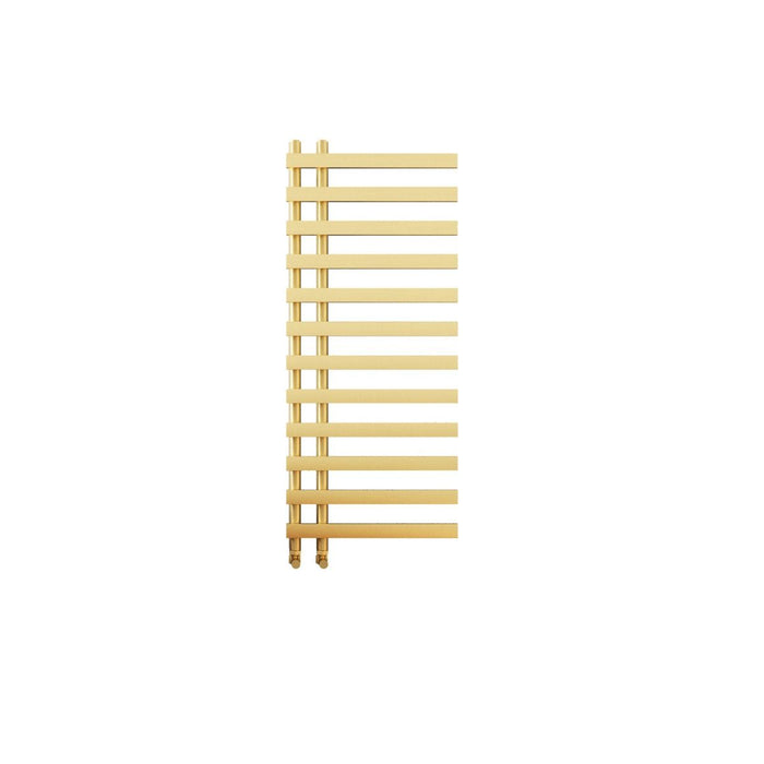 SENA Oro 1200mm x 500mm Towel Radiator - Brushed Brass