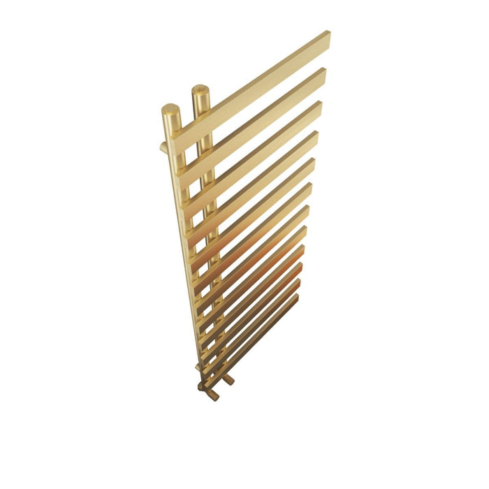 SENA Oro 1200mm x 500mm Towel Radiator - Brushed Brass