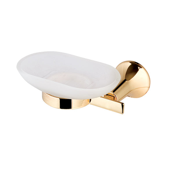 Banyetti Ariano Round Soap Dish - Polished Gold