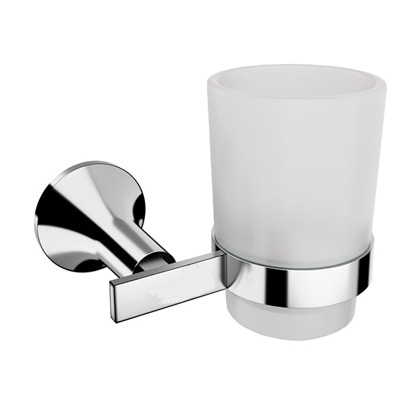 Banyetti Ariano Round Tumbler Toothbrush Holder - Chrome