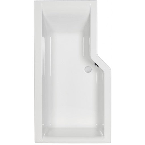 Carron Urban Edge 1575mm Shower Bath - Left Hand