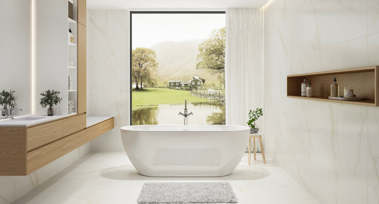 Charlotte Edwards Belgravia 1200 x 700 Freestanding Bath - Gloss White