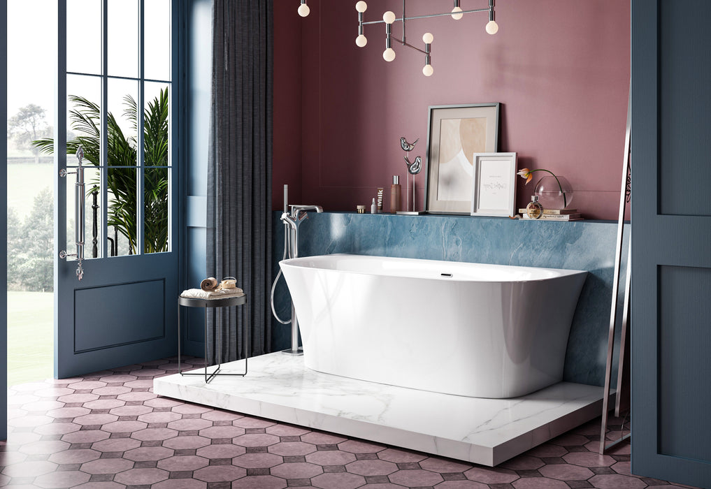 Charlotte Edwards Carme 1700 x 800 Freestanding Bath - Gloss White